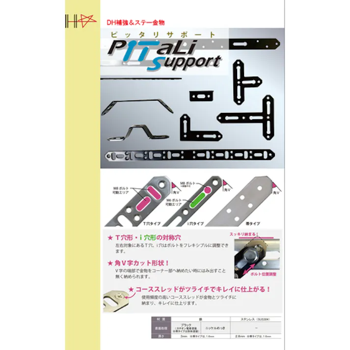 【CAINZ-DASH】ダイドーハント ピッタリサポート ニッケルTFT115 N3×25×115×115mm 00065900【別送品】