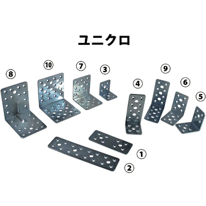 【CAINZ-DASH】ダイドーハント マルチ金物 L型リブ付 ブラック 2.3×70×90×90 00069109【別送品】