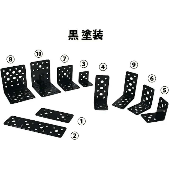 【CAINZ-DASH】ダイドーハント マルチ金物 L型リブ付 ブロンズ 2.3×70×90×90 00069119【別送品】