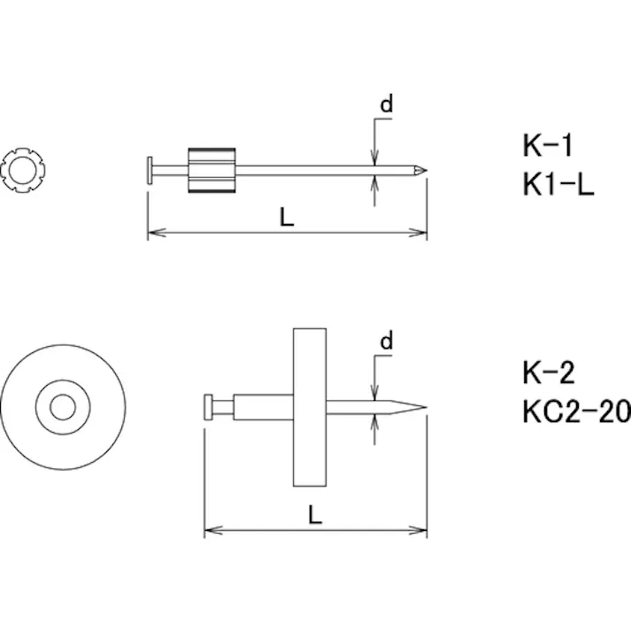 【CAINZ-DASH】ダイドーハント VP 仮止め釘 K-1 約165本 10174892【別送品】