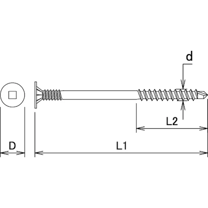 【CAINZ-DASH】ダイドーハント VP プレミア断熱ビス ノンクロムラスパート 6.0x180 約5本 10175212【別送品】