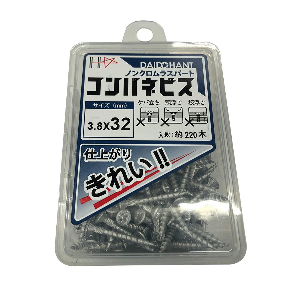 HC コンパネビス ノンクロムラスパート 3.8×32mm 約200本 コーススレッド