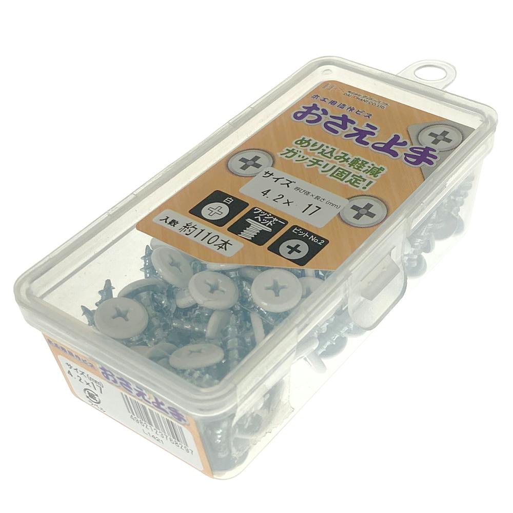 木工用造作ビスおさえ上手 白 4.2×17(110本) | ねじ・くぎ・針金・建築