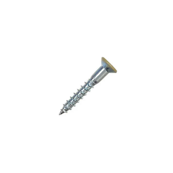 BMネジカラー木ねじ 皿頭 鉄/ユニクロめっき ベージュ 2.4×16mm 16本
