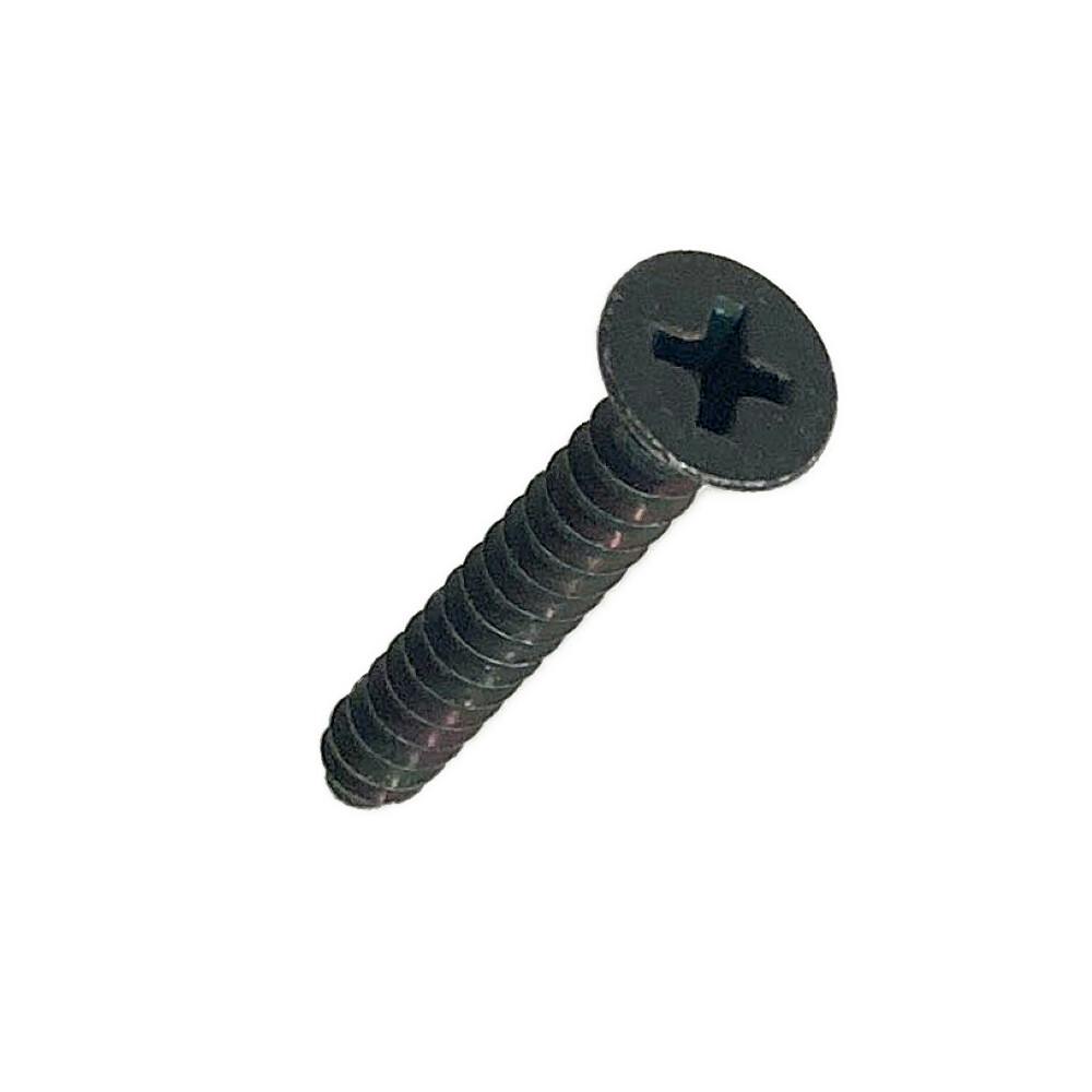BMネジカラータッピング サラ頭 鉄/黒クロメートめっき 黒 4×30mm 6本
