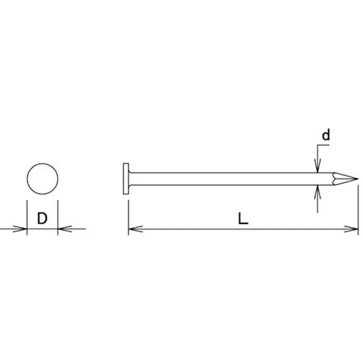 【CAINZ-DASH】ダイドーハント HP 真鍮釘 平 1.7x25 40本入 10186702【別送品】