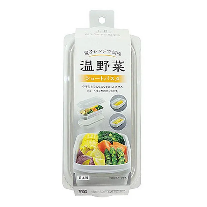 電子レンジで調理 温野菜・ショートパスタ