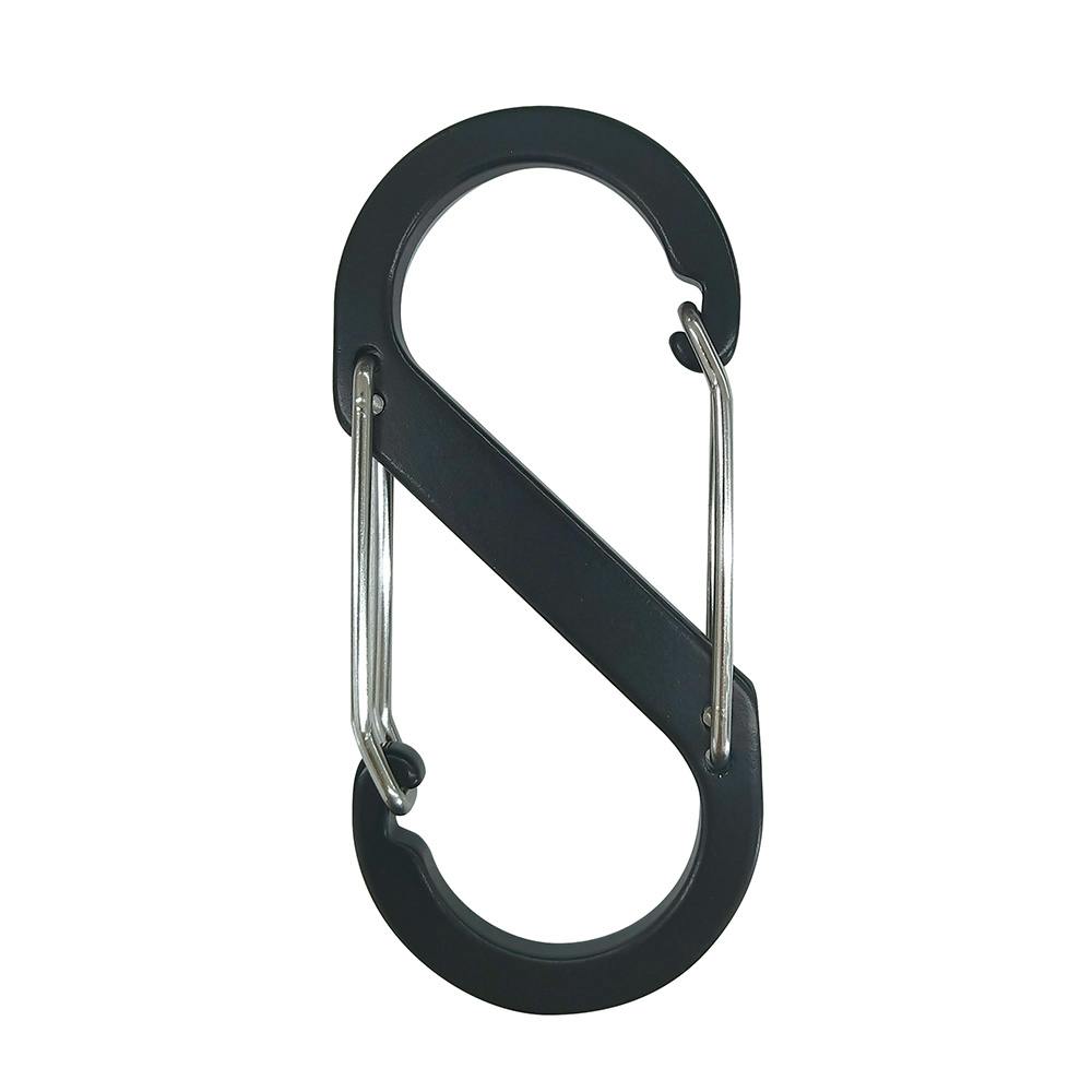 ALUMINUM CARABINER S字カラビナ ブラック | キャンプ・バーべーキュー