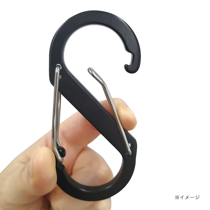 ALUMINUM CARABINER S字カラビナ ブラック