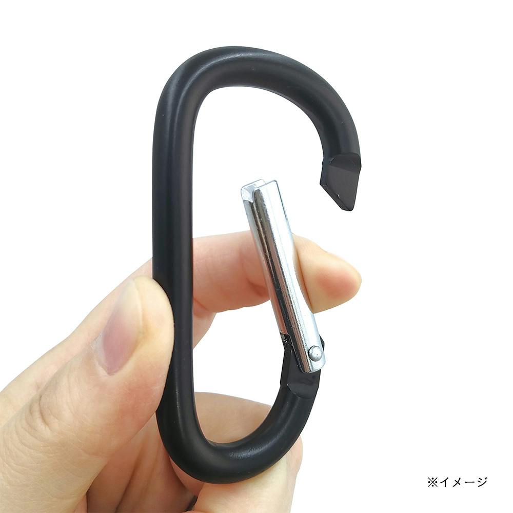 ALUMINUM CARABINER D型カラビナ ブラック | キャンプ・バーべーキュー