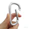 ALUMINUM CARABINER D型カラビナ シルバー