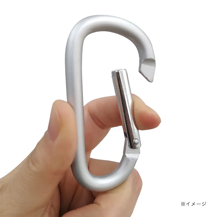 ALUMINUM CARABINER D型カラビナ シルバー