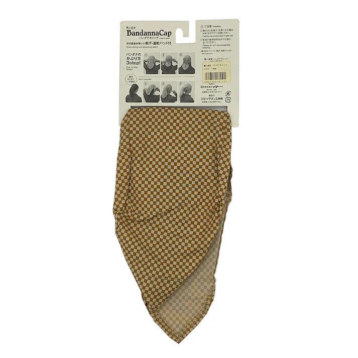 ビッグマン Bigman 職人道楽 バンダナキャップ 市松 D#4-1