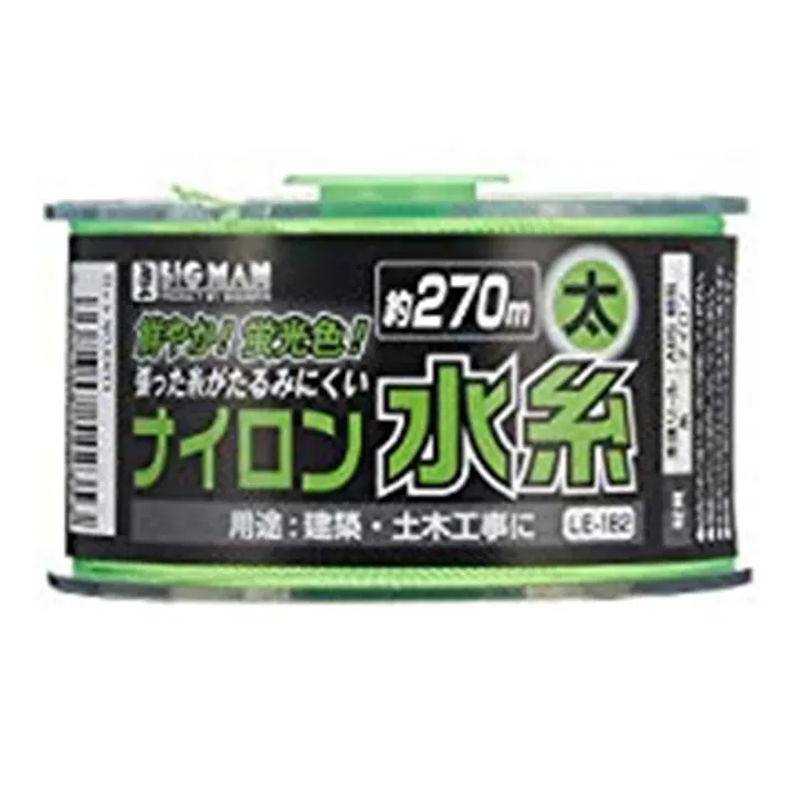 ビッグマン Bigman リール巻ナイロン水糸 太 グリーン LE-182