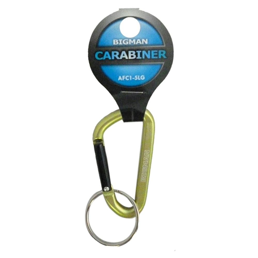 ビックマン Bigman CARABINER ライトグリーン AFC1-5LG DIY Sカン ビックマン Bigman CARABINER ライトグリーン AFC1-5LG DIY Sカン