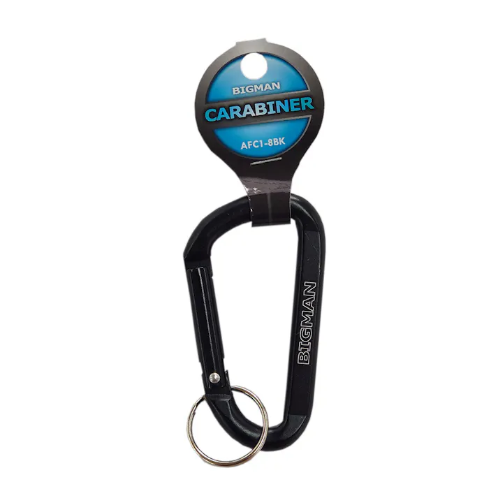 Bigman カラビナ CARABINER 80mm ブラック AFC1-8BK