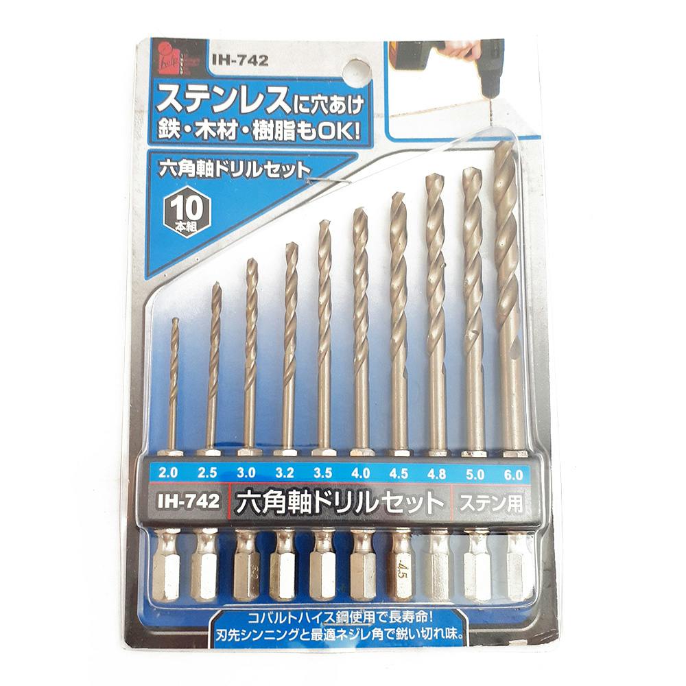 アイヘルプ iHelp 六角軸ステン用ドリル IH-742 10PC | 電動工具