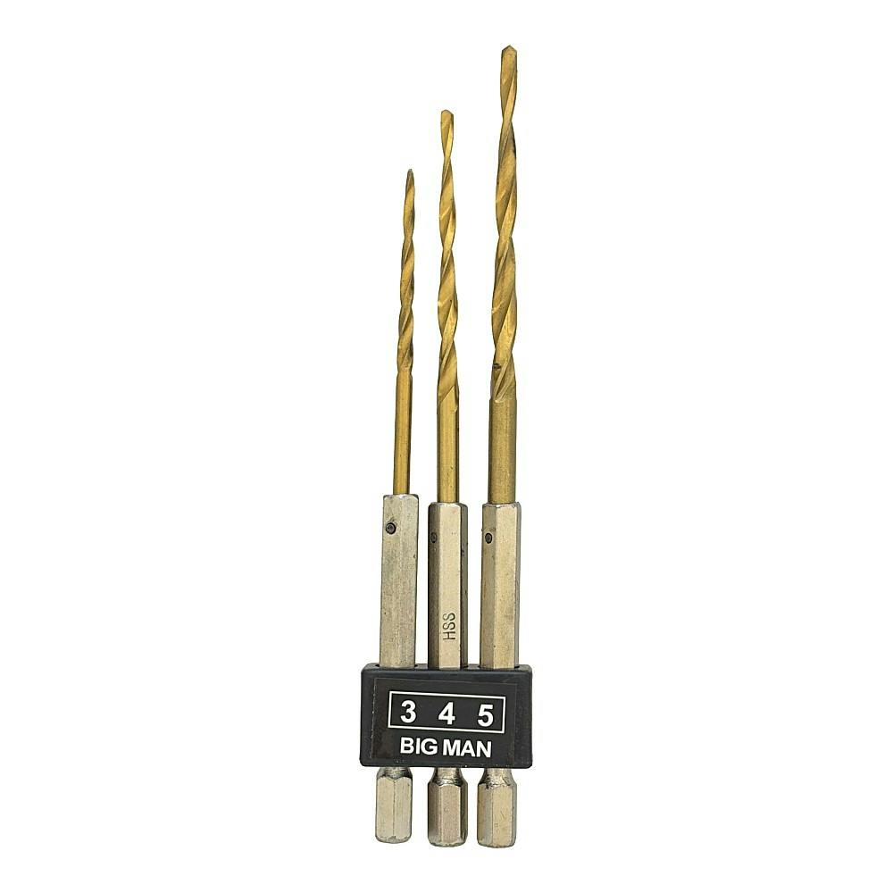 Bigman(ビッグマン) 六角軸ハイス下穴テーパードリル3P MSD-7 2mvetro ビッグマン Bigman 六角軸ハイス下穴テーパードリル MSD-5 3本組
