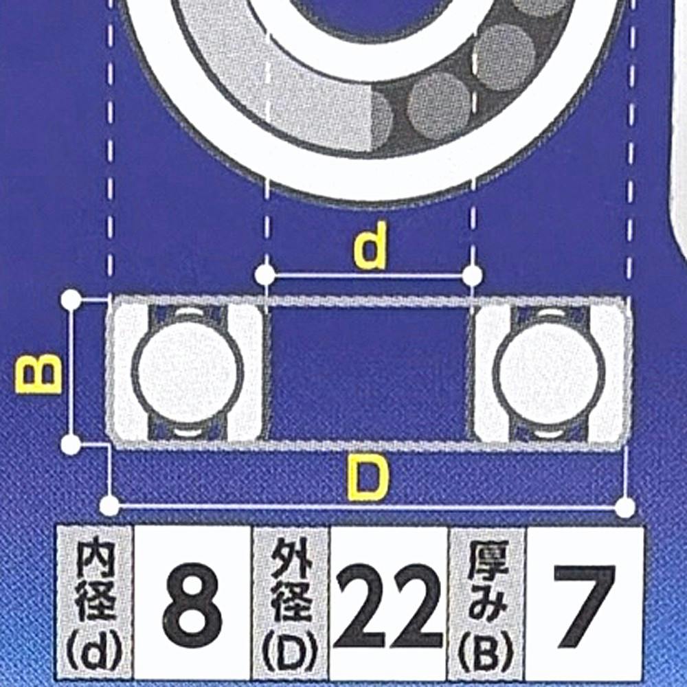 ビッグマン Bigman ベアリング BE-01 608ZZ | 作業工具・作業用品