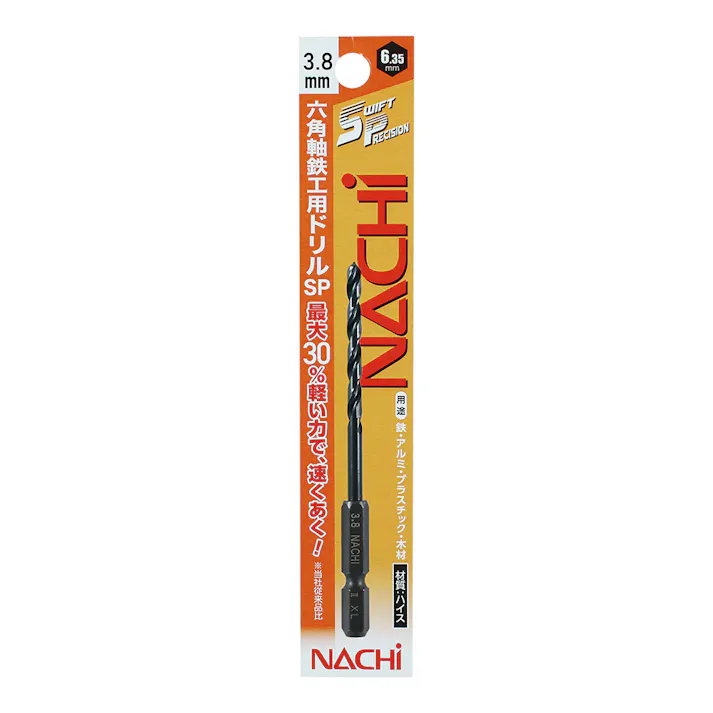 ナチ 六角軸鉄工ドリルSP 3.8mm PB