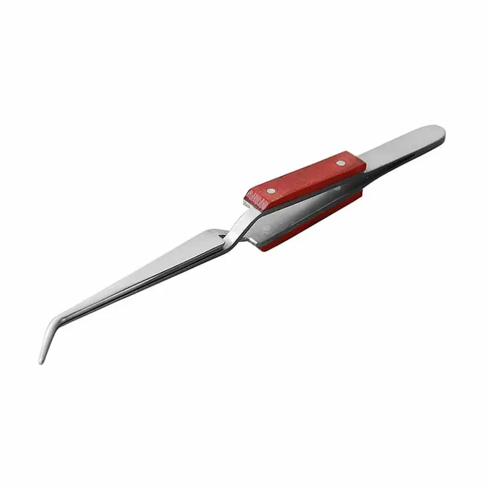 ANEX アネックス ステンレスピンセット 逆作動 グリップ付 No155