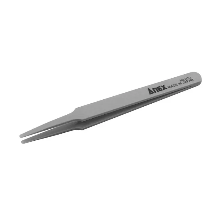 ANEX アネックス プラスチックピンセット 先丸平型 No234