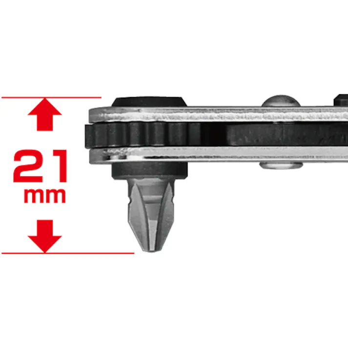 【CAINZ-DASH】アネックスツール ベントアップヘッド型オフセットラチェットドライバー 426【別送品】