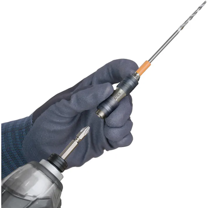 【CAINZ-DASH】アネックスツール ビット用アタッチメント ダブルジョイント 1/4 黒 全長50mm AWJ-K【別送品】