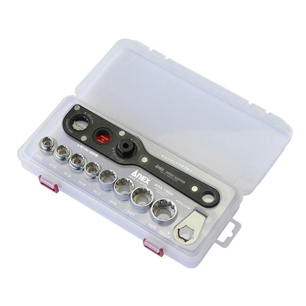 ANEX オフセットアダプター 19mm マルチセット AOA-19S2【別送品
