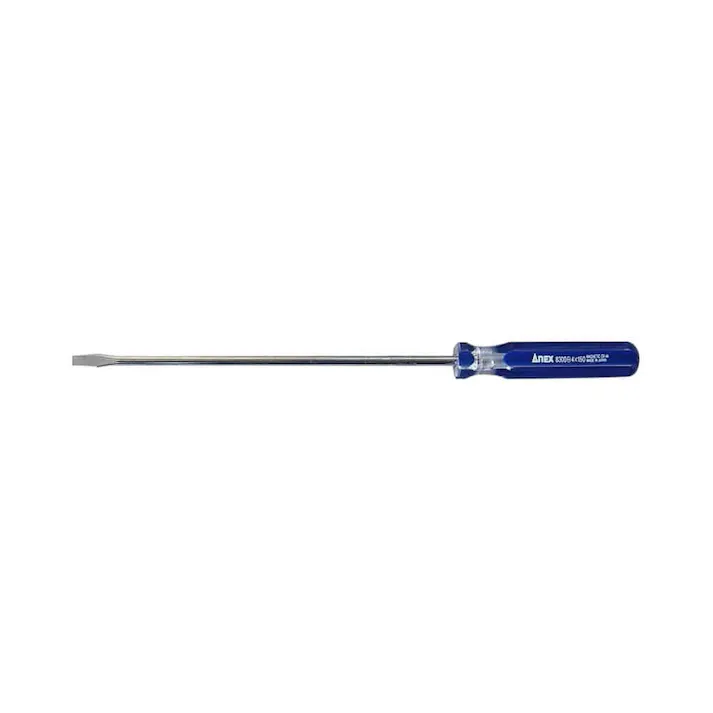 ANEX アネックス 樹脂柄ドライバー フォーラインドライバー 細軸タイプ 刃先-4×軸長150 全長223mm 8300-4-150