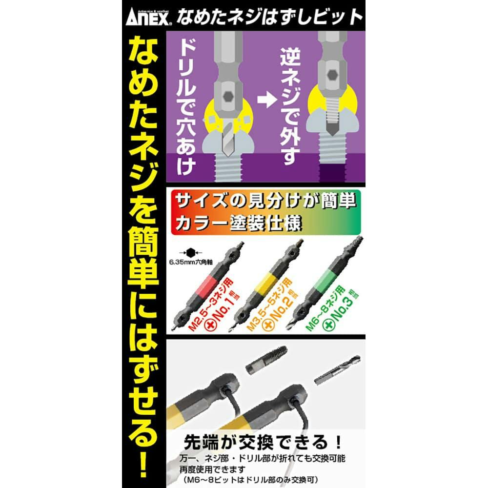 即購入OK！】ネジ外し ビット なめたネジ 若けれ つぶれたネジ チタンコーティング