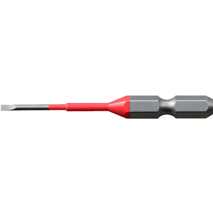 【CAINZ-DASH】アネックスツール 片頭ドライバービット 刃先-1.8×全長65mm チューブ色:赤 (2本入) ACMM-1865【別送品】