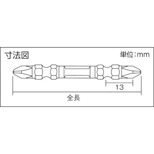 CAINZ-DASH】兼古製作所 ハイパー龍靭ビット 両頭＋２×８５ （１０本入