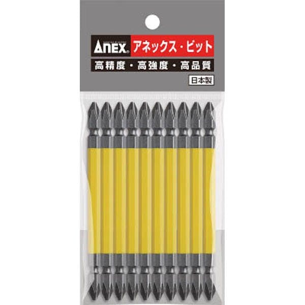 ANEX アネックス カラービット +2×150 AC-14M-2-150 10本組 ドライバービット ANEX アネックス カラービット +2×150 AC-14M-2-150 10本組 ドライバービット