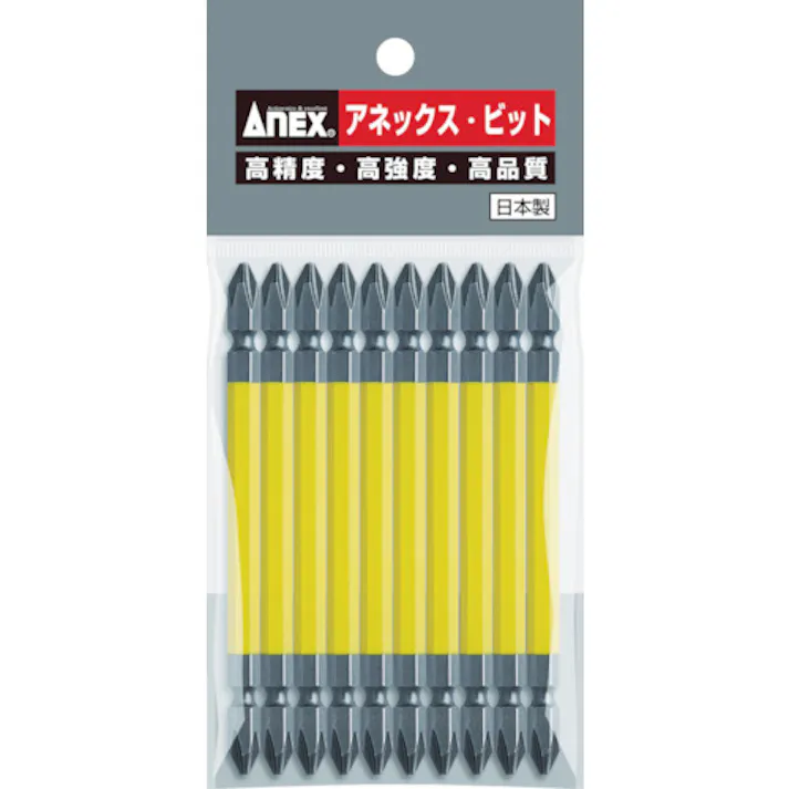 【CAINZ-DASH】アネックスツール カラービット +3×110 (1Pk(袋)=10本入) AC-14M-3-110【別送品】
