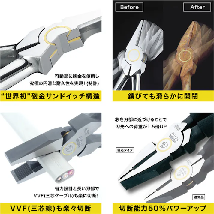 【CAINZ-DASH】マルト長谷川工作所 ハイグレード・ザ・ハイレベレージペンチ PAT. 200 FC-118【別送品】