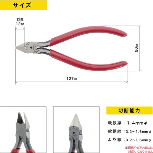 ジャンボ　ニッパー TTC カクッと90°ニッパー(アングルニッパー)(Tcode:2475245)の