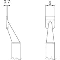 【CAINZ-DASH】白光 こて先　ＳＯＰ　１０Ｌ型２本入り T8-1007【別送品】