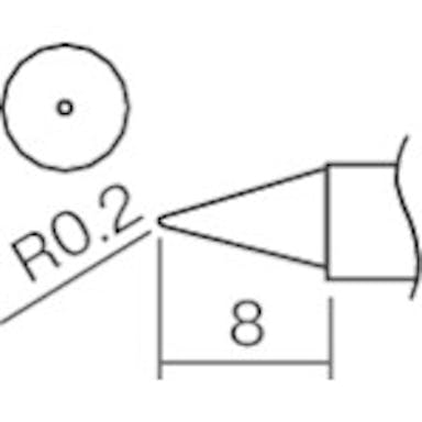 【CAINZ-DASH】白光 こて先　Ｂ型（Ｚ） T12-BZ【別送品】