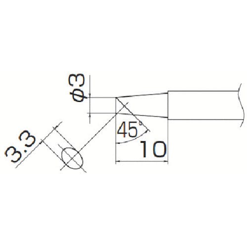 白光 こて先 3BC型 T13-BC3 ステーション型はんだこて 白光 こて先 3BC型 T13-BC3 ステーション型はんだこて