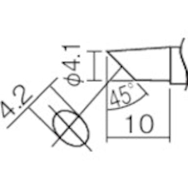 【CAINZ-DASH】白光 こて先　４Ｃ型（Ｚ） T12-C4Z【別送品】