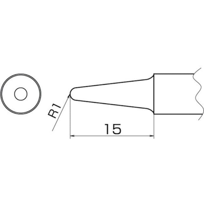 【CAINZ-DASH】白光 こて先　３ＢＬ型 T20-BL3【別送品】