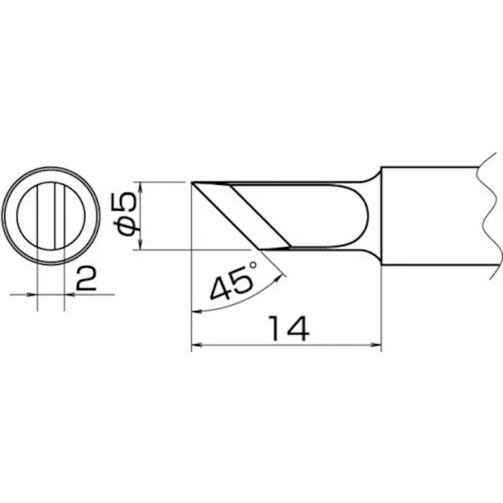 【CAINZ-DASH】白光 こて先 K型 T20-K【別送品】