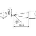 【CAINZ-DASH】白光 こて先　０．８Ｃ型 T18-C08【別送品】