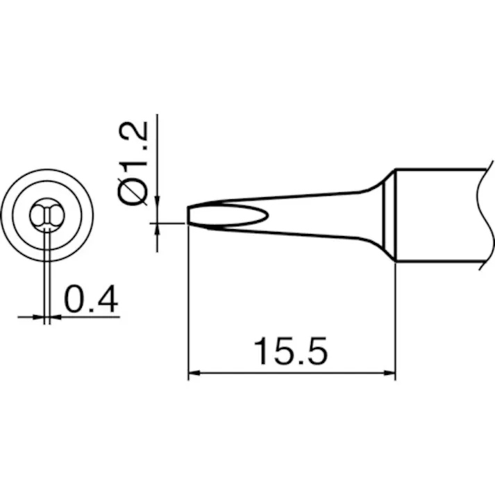 【CAINZ-DASH】白光 こて先 S9型 T18-S9【別送品】