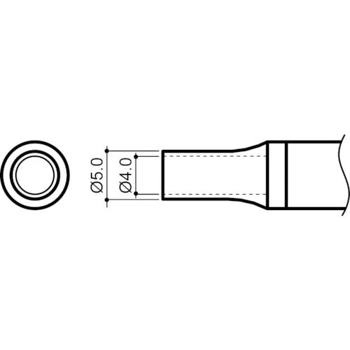 白光 ノズル 4mm N4-02 はんだこて用パーツ(ステーション型はんだこて) 白光 ノズル 4mm N4-02 はんだこて用パーツ(ステーション型はんだこて)