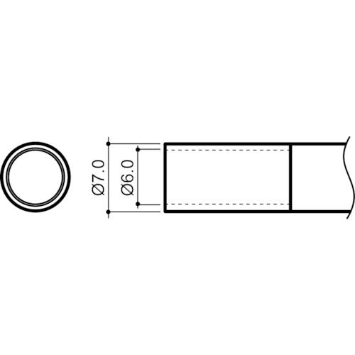白光 ノズル 6mm N4-03 はんだこて用パーツ(ステーション型はんだこて) 白光 ノズル 6mm N4-03 はんだこて用パーツ(ステーション型はんだこて)