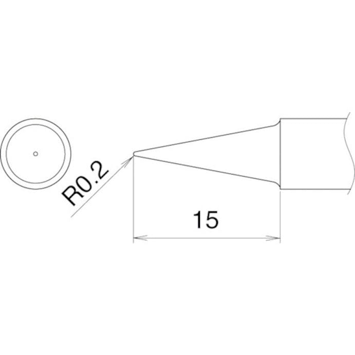 【CAINZ-DASH】白光 こて先　ＢＬ型 T22-BL【別送品】