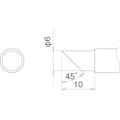 【CAINZ-DASH】白光 こて先　６Ｃ型 T22-C6【別送品】