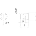 【CAINZ-DASH】白光 こて先　５．２Ｄ型 T22-D52【別送品】